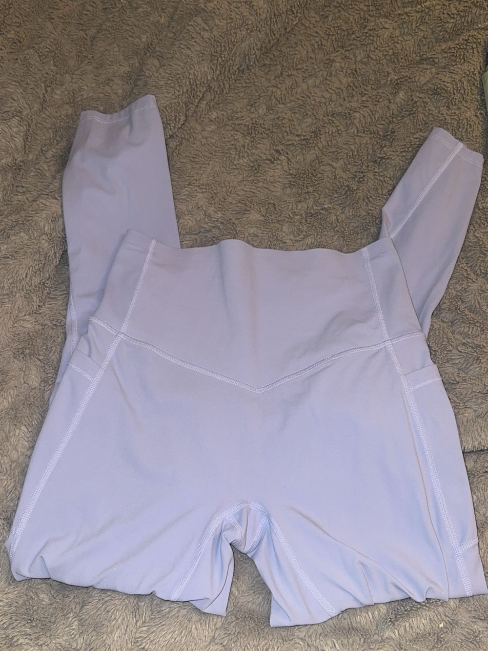 HALARA Lavender High-Waist Active Shorts
